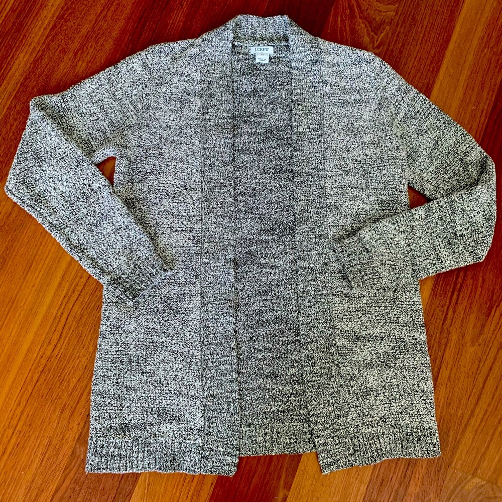 XS J. Crew Open Cardigan Sweater